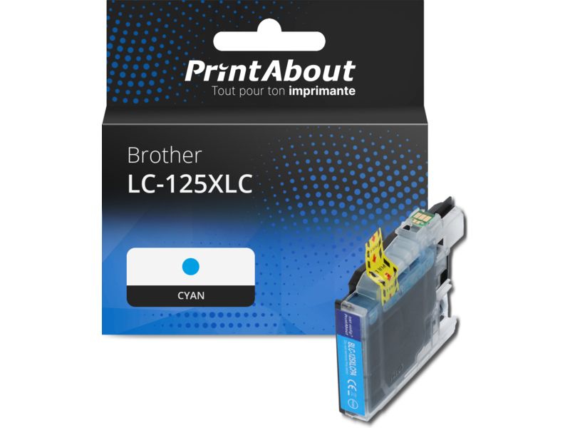 Brother LC-125XLC Compatible Cartridge - Cyan - High Capacity