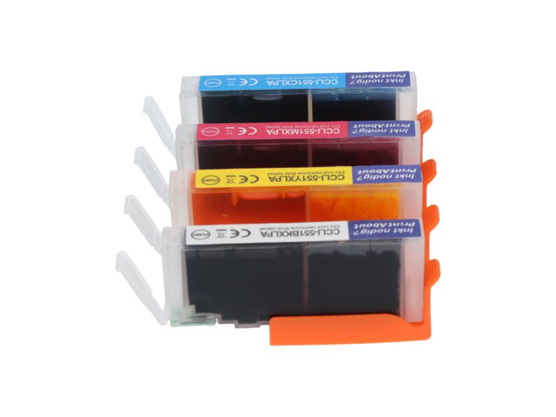 Cartouche d'encre compatible Canon CLI-551 XL Multipack - 4 couleurs - Grande capacité