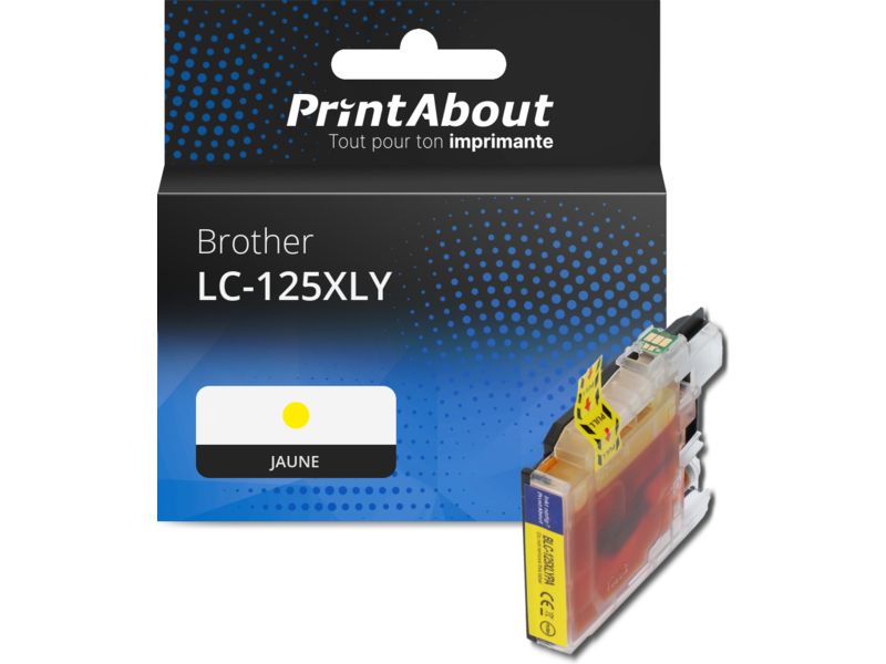 Brother LC-125XLY Compatible Cartridge - Yellow - High Capacity