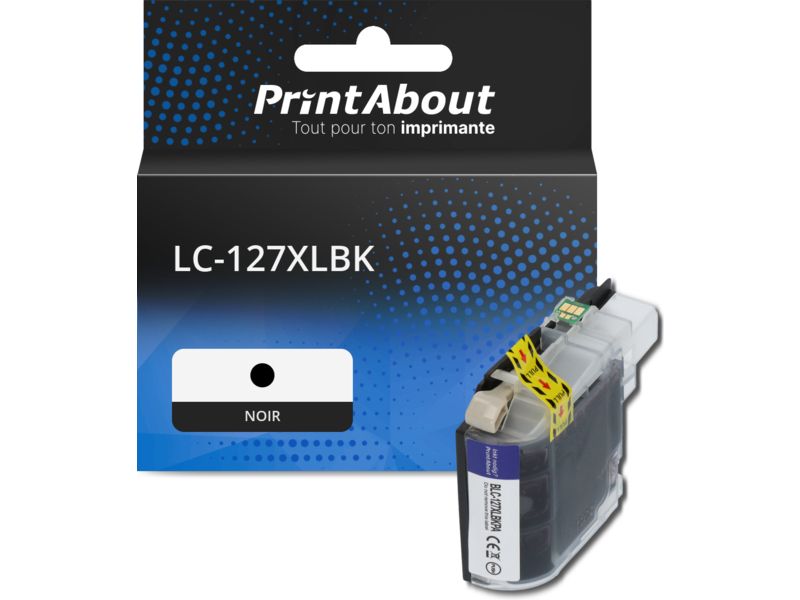Cartouche d'encre Brother LC-127XLBK - Noir - Grande capacité