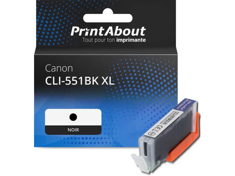 Canon CLI-551BK XL Ink Cartridge - Black - High Capacity