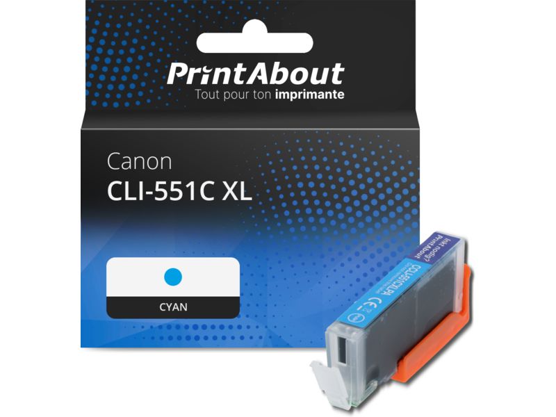 Canon CLI-551C XL Compatible Ink Cartridge - Cyan - High Capacity