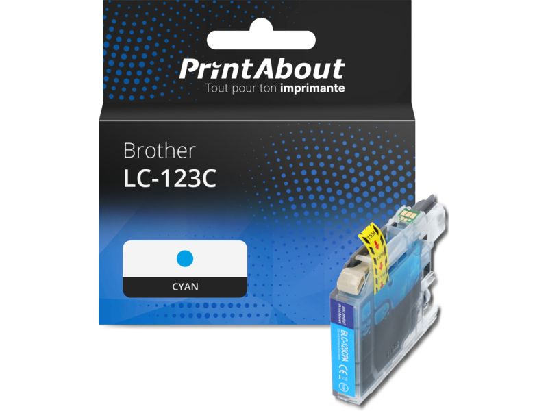 Brother LC-123C Cyan Compatible Cartridge