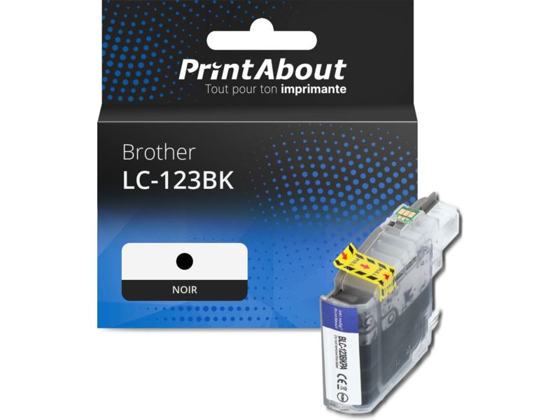 Cartouche d'encre Brother LC-123BK - Noir