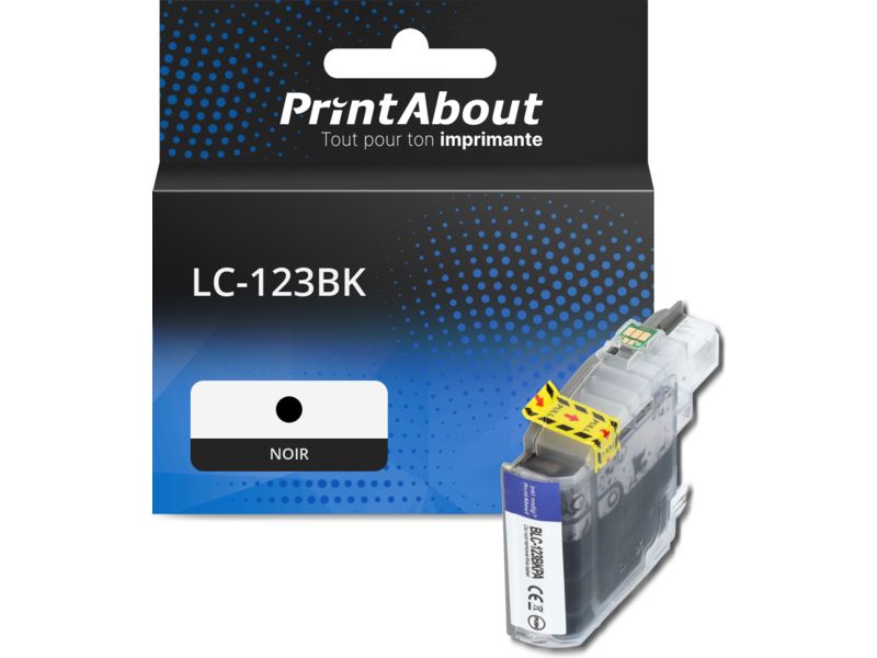 Cartouche d'encre Brother LC-123BK - Noir