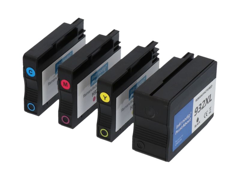 PrintAbout Compatible HP 932XL/933XL Cartridge - 4 Colors - High Capacity - Multipack (C2P42AE)
