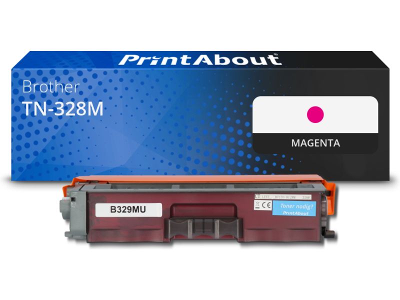 PrintAbout Compatible Brother TN-328M Magenta Toner - High Capacity