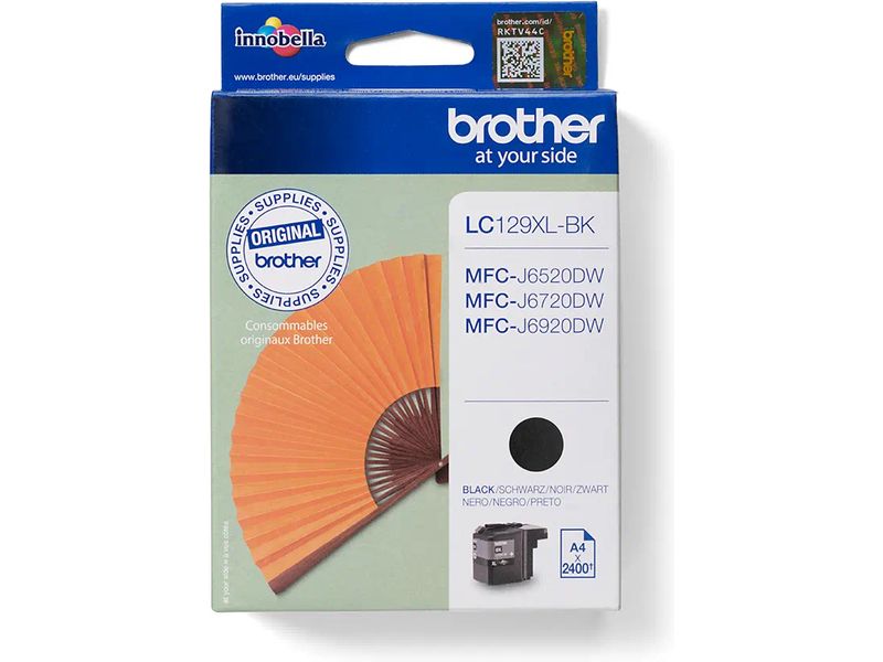 Cartucho de tinta Brother LC-129XLBK - Negro - Alta capacidad