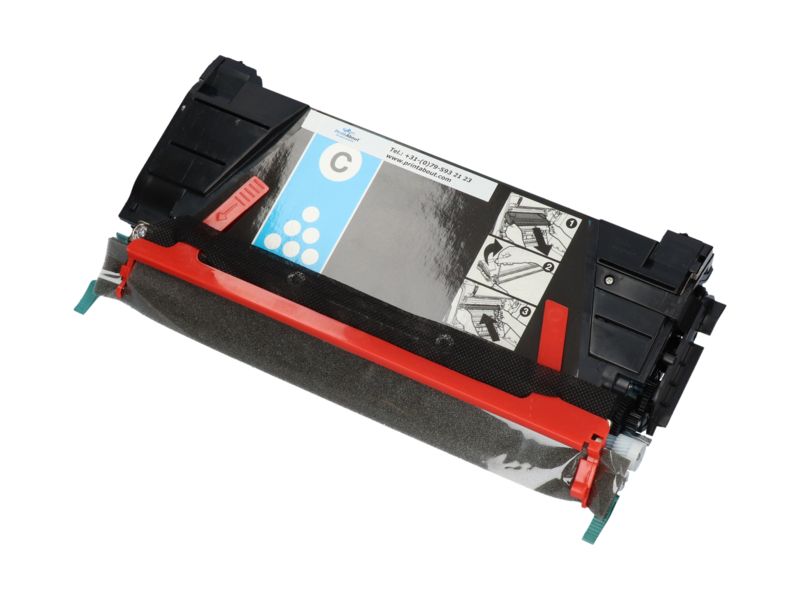 Toner compatible Lexmark C736H2CG - Cian - Alta capacidad