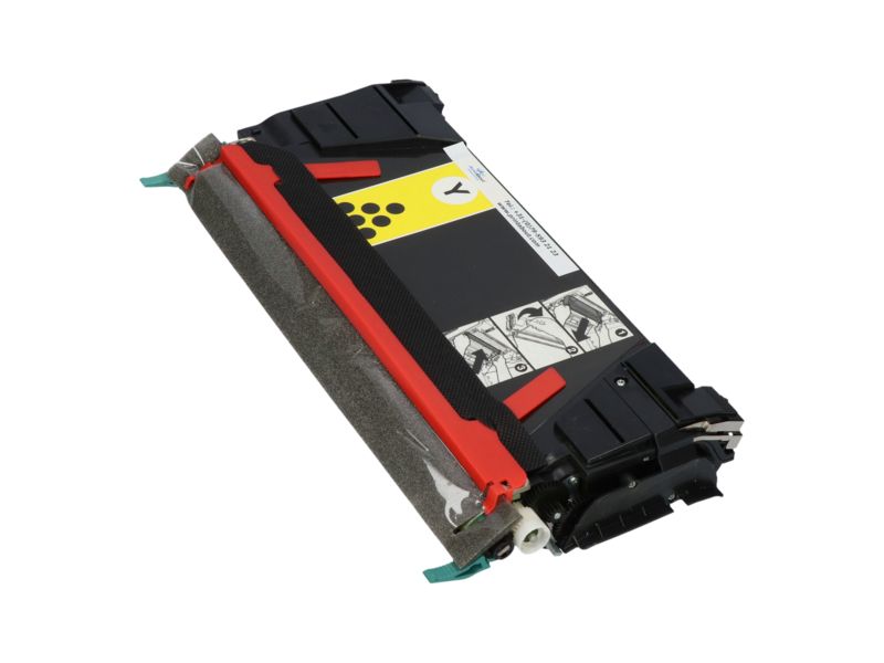 Toner compatible Lexmark C736H2YG - Amarillo - Alta capacidad