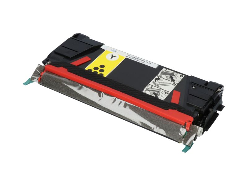Toner compatible Lexmark C736H2YG - Amarillo - Alta capacidad