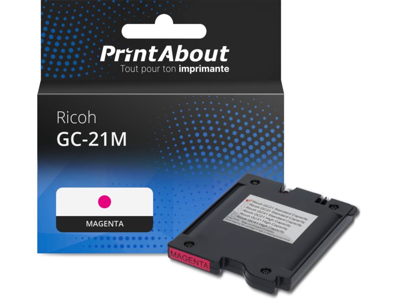 Ricoh GC-21M Magenta Ink Cartridge by PrintAbout (405534)