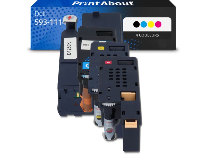 Dell Compatible Toner 593-11140 (810WH) - 4 Colors - Multipack