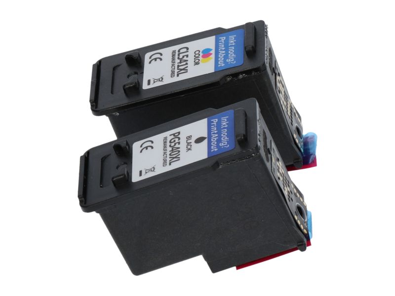 PrintAbout Canon PG-540 XL / CL-541 XL Compatible Ink Cartridge - Black + 3 Colors - High Capacity - Multipack