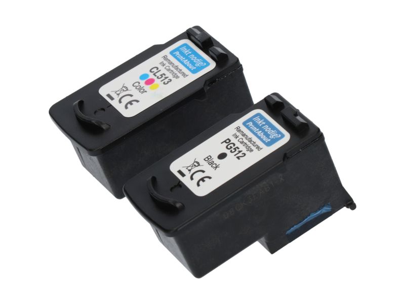 Cartucho de tinta compatible PrintAbout para Canon PG-512 / CL-513 - Negro + 3 colores - Alta capacidad - Multipack