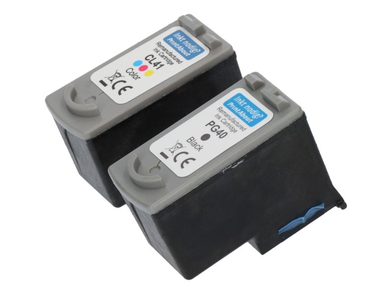 Multipack de cartuchos de tinta PrintAbout compatibles con Canon PG-40/CL-41 - Negro + 3 colores