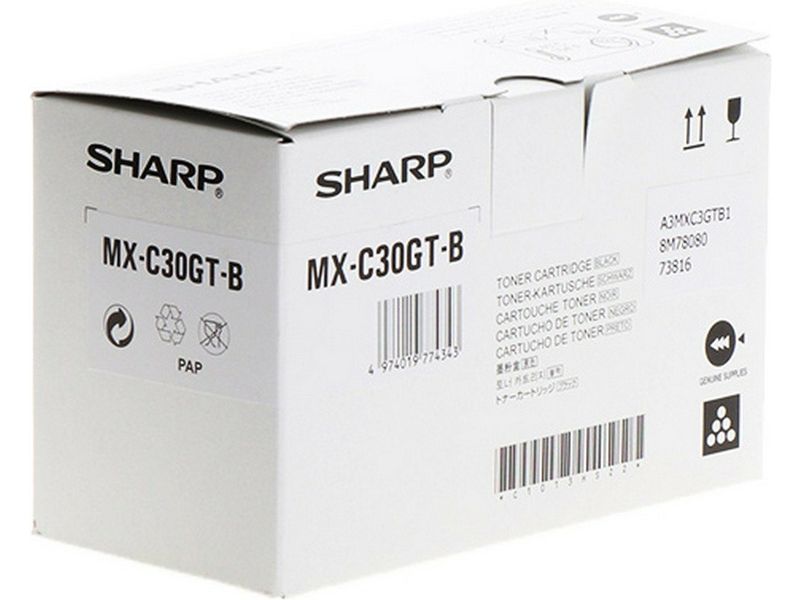 Toner Sharp MX-C30GTB Noir
