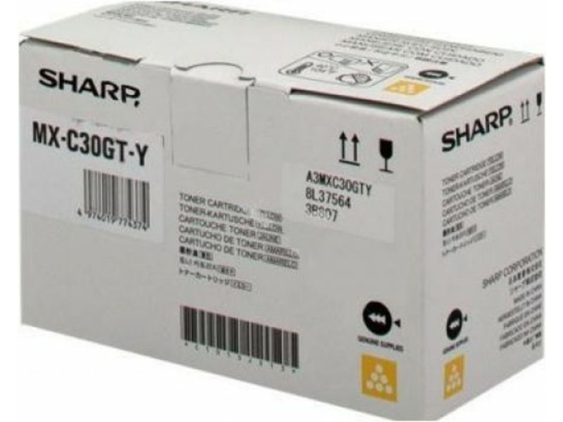 Toner Sharp MX-C30GTY Amarillo