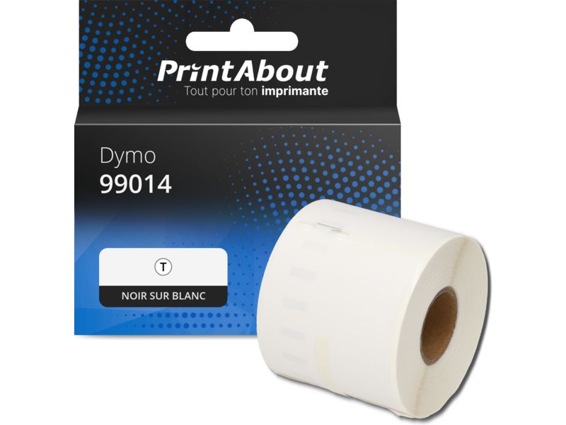 PrintAbout Dymo Compatible Label - (101mm x 54mm) - Black on White