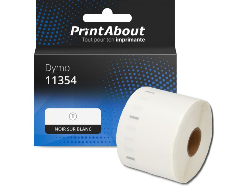 Dymo Compatible Label - (57mm x 32mm) - Black on White