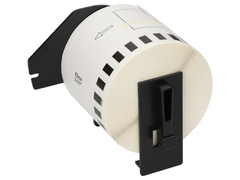 Etiqueta compatible Brother DK-22205 - 62 mm - Negro sobre blanco