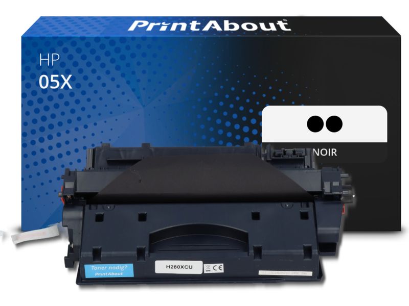 Toner compatible HP 05X (CE505XD) PrintAbout - Paquet de 2 - Noir - Grande capacité - Multipack