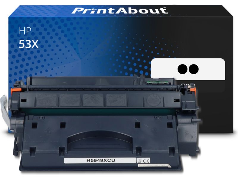 Toner compatible HP 53X (Q7553XD) PrintAbout - Paquet de 2 - Noir - Grande capacité - Multipack