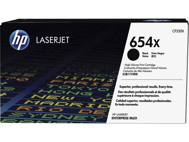 HP 654X (CF330X) - Negro - Tinta - Alta capacidad
