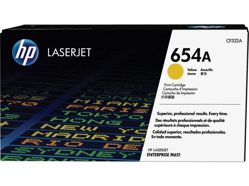 HP 654A (CF332A) Yellow Toner