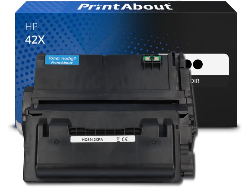 Toner compatible HP 42X (Q5942XD) PrintAbout - paquet de 2 - Noir - Grande capacité - Multipack