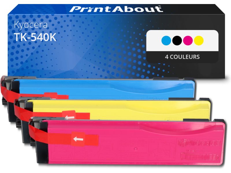 PrintAbout Compatible Kyocera TK-540K 4-Color Toner Multipack