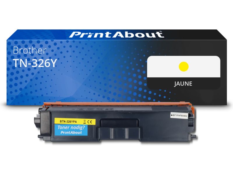 Toner Brother TN-326Y Jaune Compatible PrintAbout - Grande Capacité