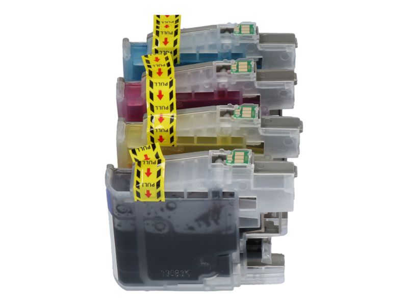 Cartucho compatible Brother LC-123VALBP - 4 colores - Pack multipl