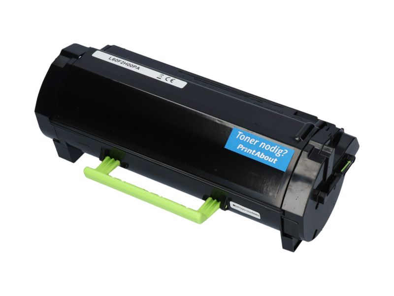 Toner compatible Lexmark 60F2H00 (602H) - Negro - Alta capacidad