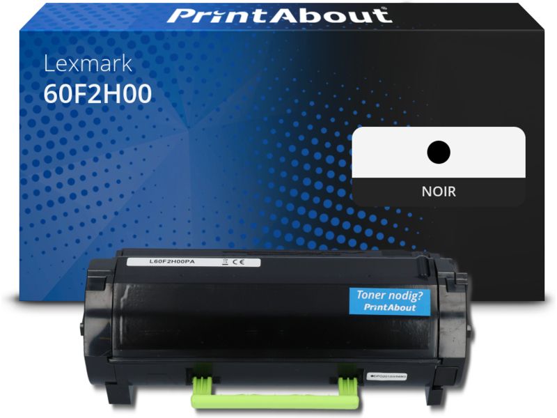 Toner compatible Lexmark 60F2H00 (602H) - Negro - Alta capacidad