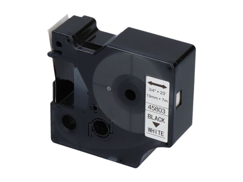 Ruban compatible Dymo PrintAbout (S0720830) - 19 mm - Noir sur blanc