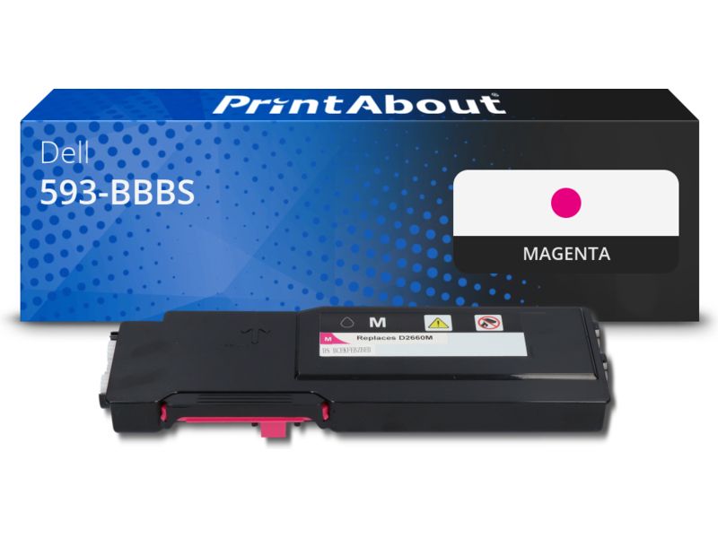 PrintAbout Compatible Dell Toner 593-BBBS (VXCWK) - Magenta