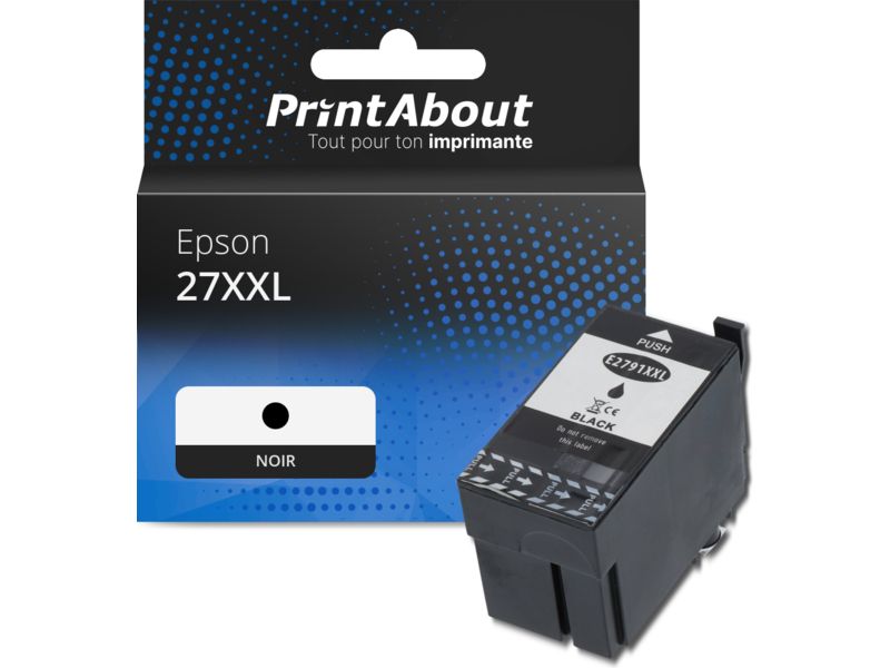 Cartucho compatible Epson 27XXL - Negro - Alta capacidad