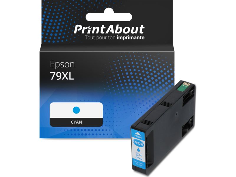 Epson 79XL (T79024010) Compatible Cartridge - Cyan - High Capacity