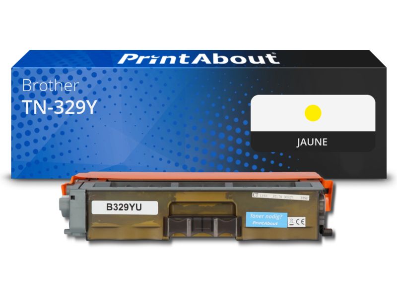 Toner compatible Brother TN-329Y Amarillo - Alta capacidad