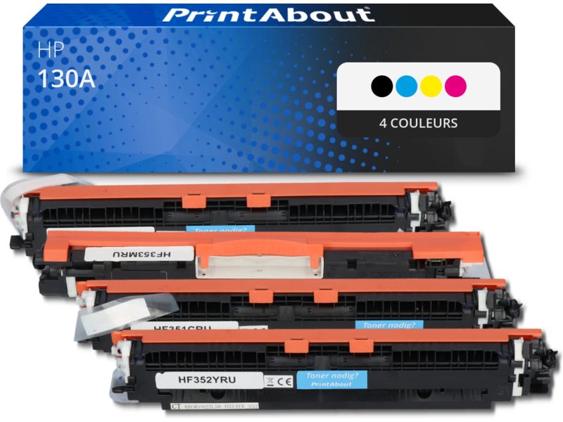 PrintAbout Compatible HP 130A (CF350A) Toner - 4 Colors - Multipack