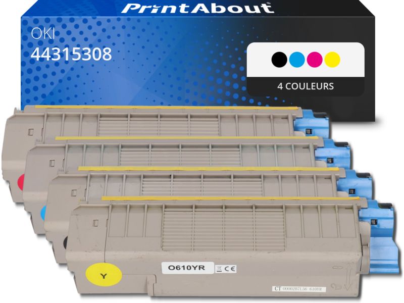 OKI 44315308 Compatible Toner - 4 Colors - Multipack (29,250 Pages)