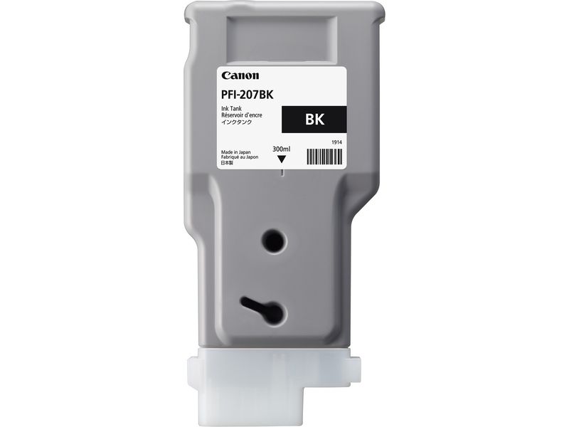 Cartouche d'encre Canon PFI-207BK - Noir - 300 ml