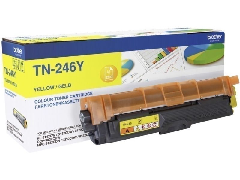 Cartouche de toner Brother TN-246Y Jaune - Grande capacité