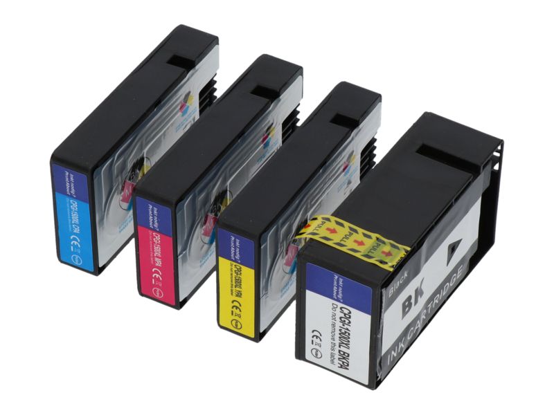 Cartouche d'encre compatible Canon PGI-1500XL Multipack - Noir, Cyan, Magenta, Jaune - Grande capacité