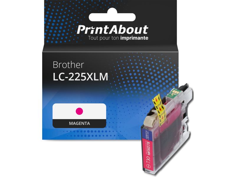 Brother LC-225XLM Magenta Ink Cartridge - High Capacity