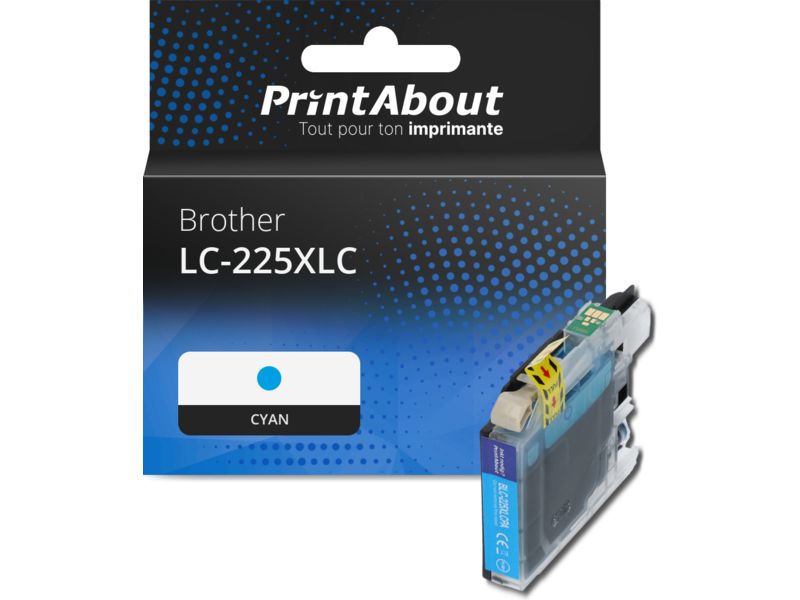 Brother LC-225XLC Compatible Cartridge - Cyan - High Capacity