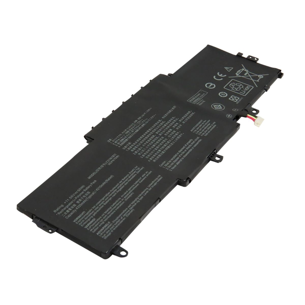 Avizar Li-Polymer Battery for Asus ZenBook 14 UX433FA-A5045R, Black (11.55V, 4330mAh, 50Wh)