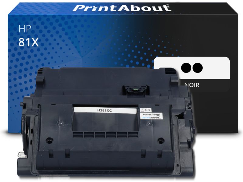 Toner compatible PrintAbout HP 81X (CF281X) - 2 Noir - Grande capacité - Multipack