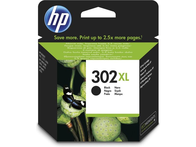 Cartouche d'encre HP 302XL - Noir - Grande capacité